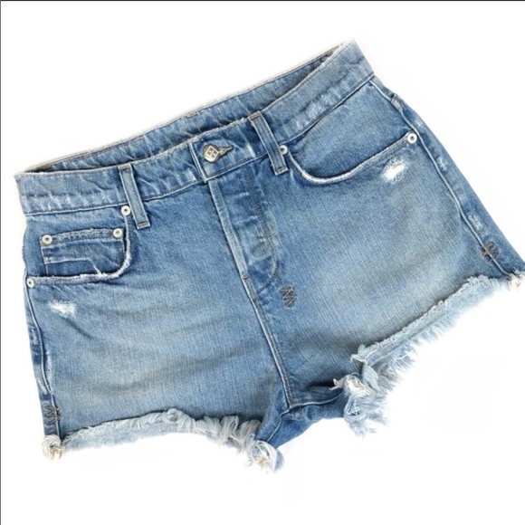 Ksubi Pants - Ksubi Pretty Vegas High Rise Jean Cut-off Shorts